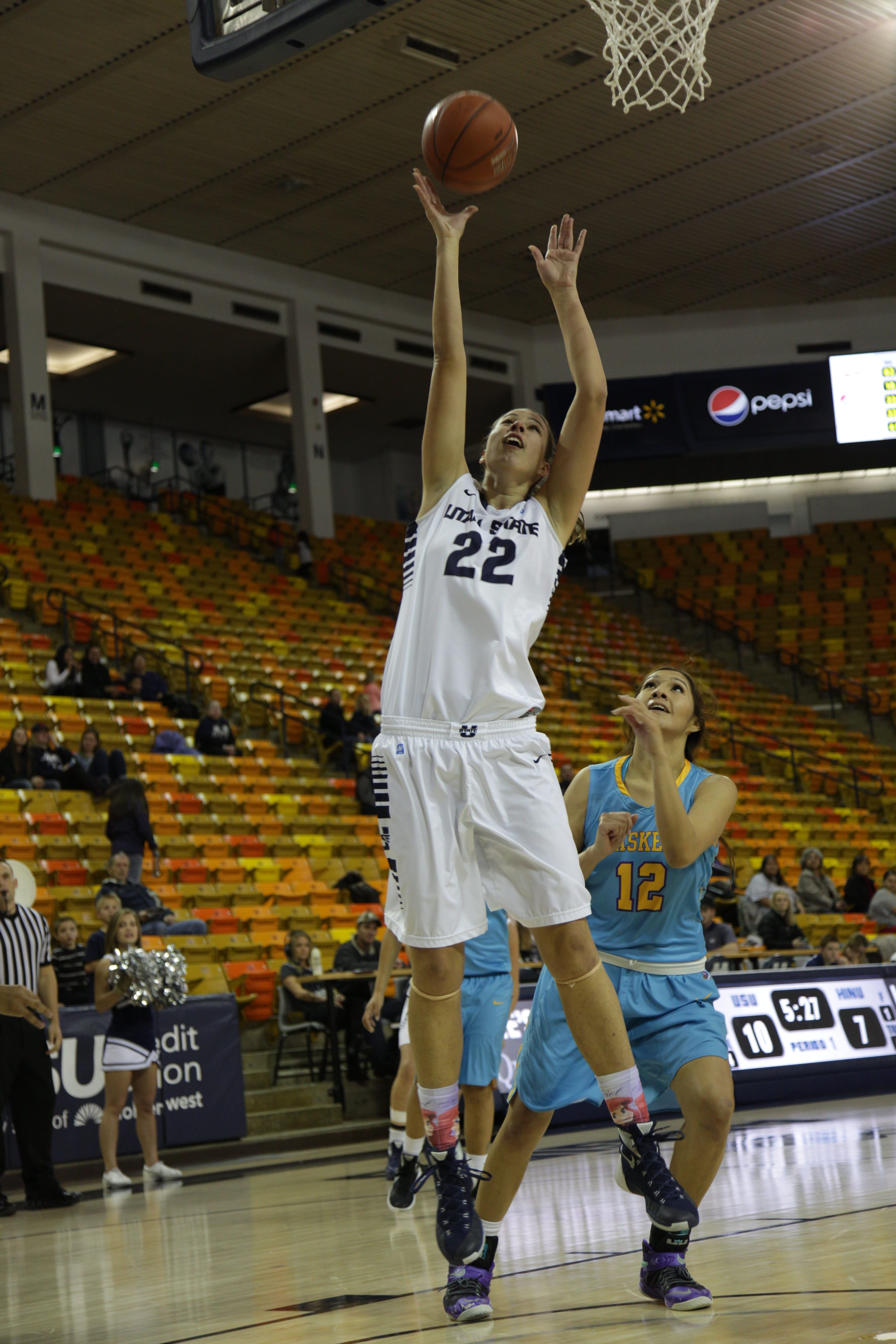 Utah State Women S Basketball Downs Haskell The Utah Statesman