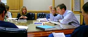 President Hall teaches Constitutional history