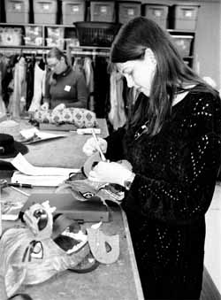 Costumes capture images for actors