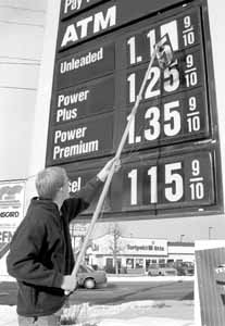 Gas prices on the rise