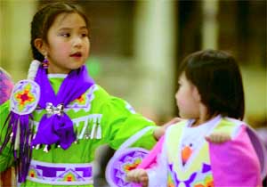 Annual Pow-Wow dances at Fieldhouse