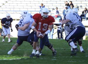 Curtis shines in Blue-White game
