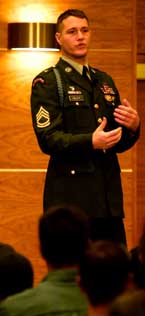 Blackhawk Down: Army hero speaks to USU students