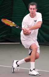 Aggie men unable to overcome loss in doubles point, fall 5-2 to Bobcats
