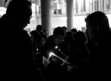 Candlelight vigil honors King