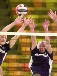 Volleyball club on the road again