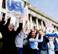 Students rally against tuition increases