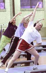STAB aerobics step up student exercise