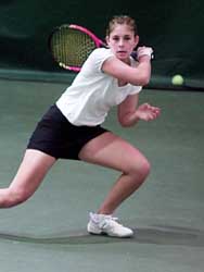 Women’s tennis advances to BWC tourney second round