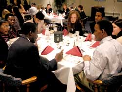 Students taste flavors from around the world at ethnic dinner