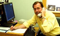 Hard-working professor not too busy for students