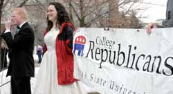 Traditional marriage rally flooded by vocal dissenters