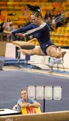 Gymnasts perform well but lose to No. 24 BYU