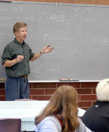 Rocket launch excites middle-school students