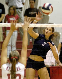 Utes volleyball spike USU in three games