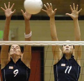 Aggie volleyball gets first win of season