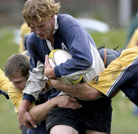 Rugby players past and present assemble for alumni game