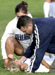 For soccer player, no broken record