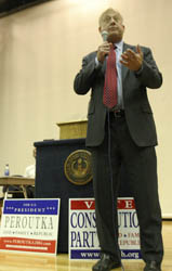 Constitution Party candidates speak at USU