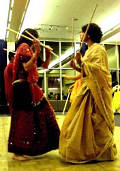 Indian students celebrate through dance
