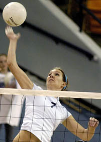 Spikers win