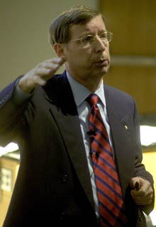 Hall explains tuition increase to students