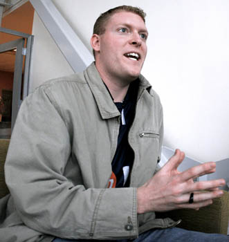 Caught on campus: Superman look-alike wants to be either a high school math teacher or a zebra