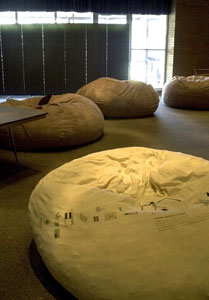 Under lock and key: Love Sacs removed from lounge for safety reasons