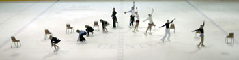 Figure Skating Club prepares to perform