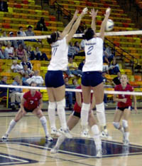 Volleyball team sweeps Fresno