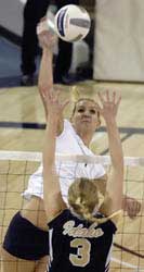 Spikers rally to win