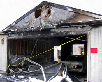Fire departments work together to fight local fire