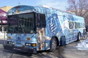 New bus saves gas, runs on veggie oil