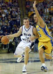 Huber at home; Utah State is third school for senior