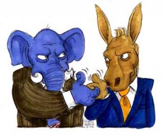 The Red and Blue of politics at USU