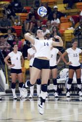 Spikers lose two, win one in weekend tournament