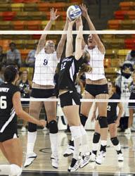 Volleyball spikes Wildcats