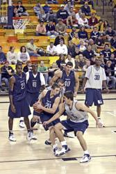 Blue team wins Blue and White Scrimmage