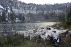 A beautiful view rewards a muddy hike to White Pine Lake