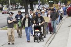 Soldier begins peace walk