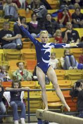 Gymnastics shows progress against BYU