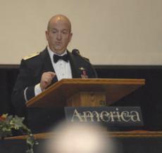Air Force general speaks to ROTC