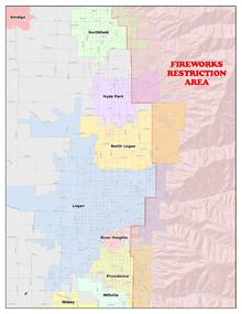 Areas within Cache Valley have restricted fireworks use