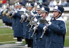 Marching to the beat of a blue drum