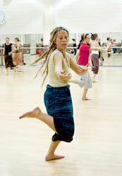 Dancing to the beat of an African drum