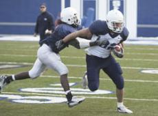 Spring ends with scrimmage; Morrison and defense shine in 90plays, Friday