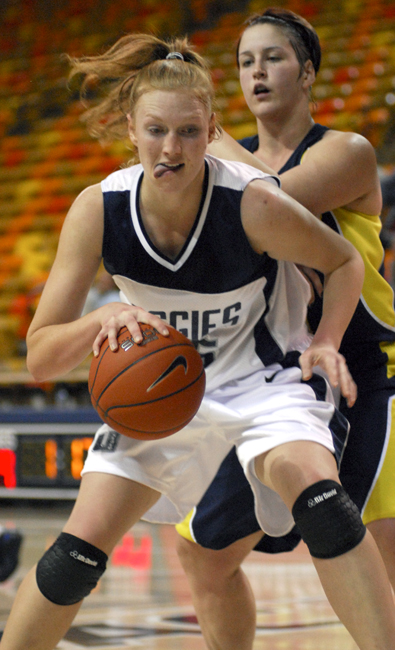 Aggies snag overtime win over Lumberjacks