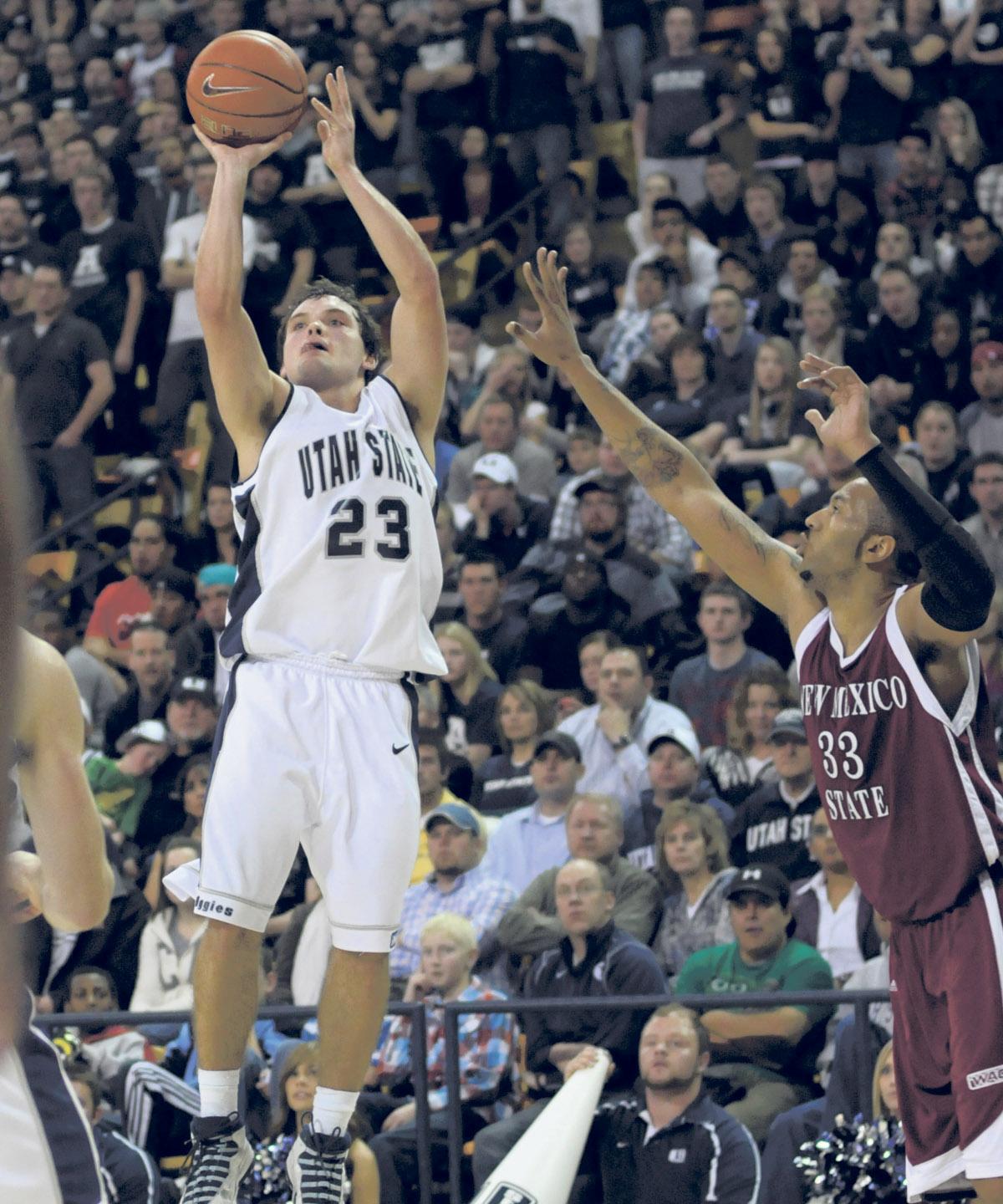 Green sets career high; USU subdues San Jose