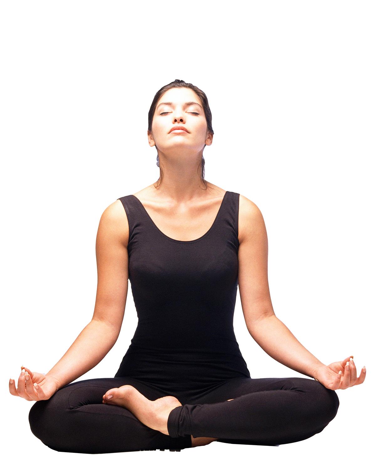 Медитация с поднятыми руками
