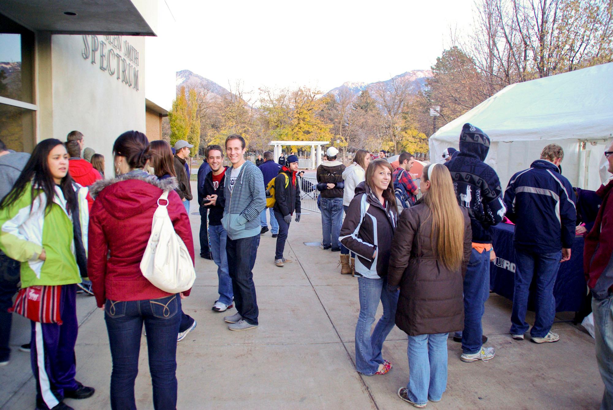 Students camp out for two nights to witness the rivalry